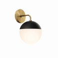 thumbnail image 4 of Modway Stellar 1-Light Wall Sconce in Opal Satin Brass, 4 of 7