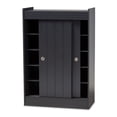 thumbnail image 2 of Baxton Studio Armoire à Chaussures d'Entrée en Bois à 2 Portes Finition Grise, 2 of 9