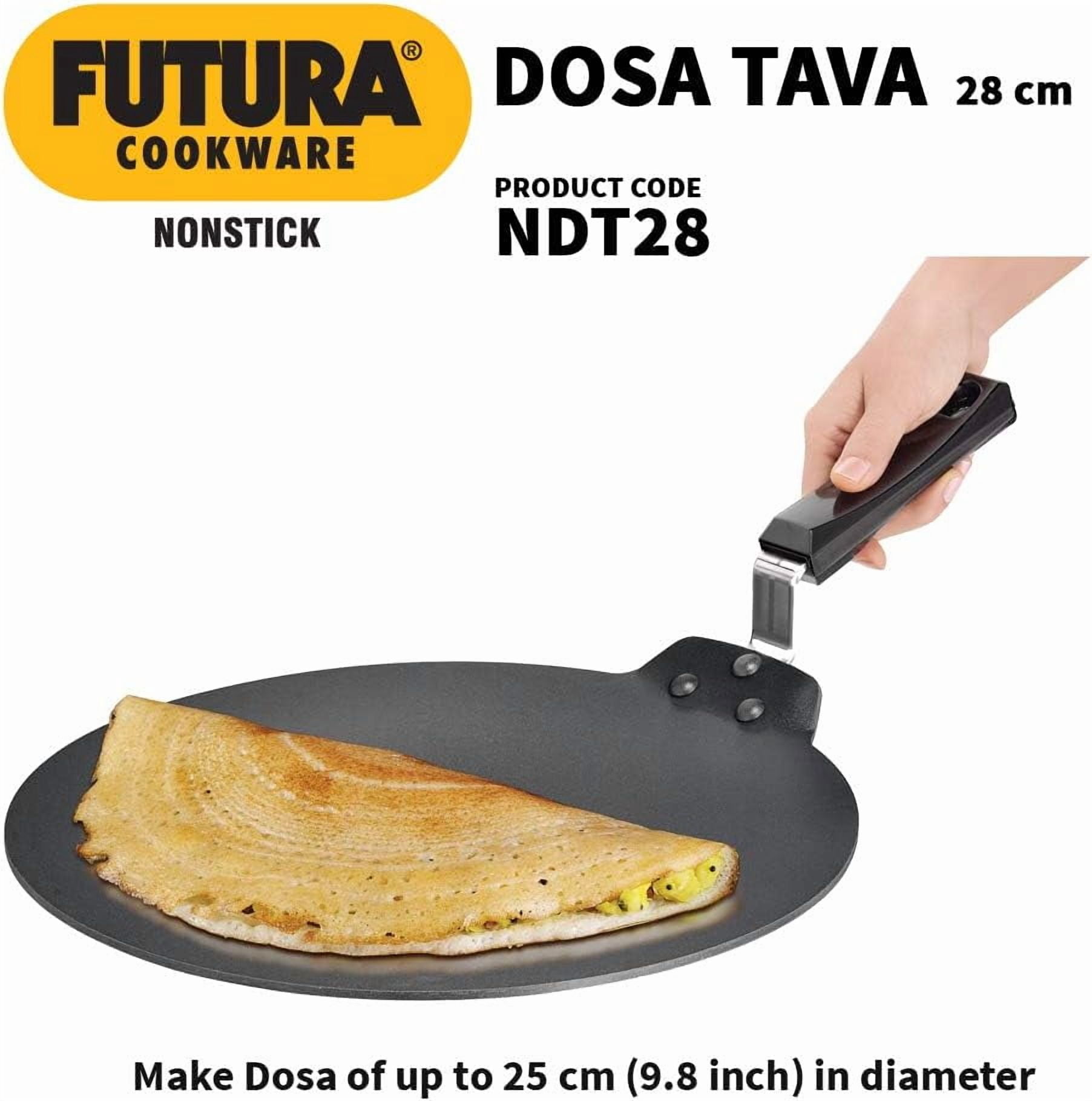 Hawkins Futura Non-stick Flat Dosa Tava Griddle, 11-inch