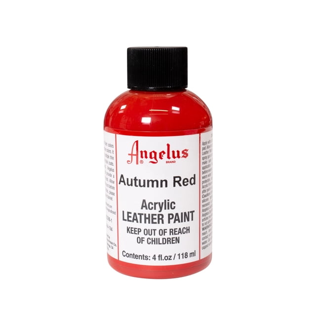 Angelus Pintura acrílica para cuero Otoño Rojo 4oz