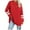 Red, variant on LYXSSBYX Womens Long Sleeve Dress Hot Sale Clearance Women Casual Solid Long Sleeve Shoulder Drop Round Neck T-Shirt Blouse