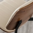 thumbnail image 5 of FOWEOAIU Modern Dining Chairs,Leather Upholstered Side Chairs , Beige (Set of 2) ﻿, 5 of 9