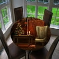 thumbnail image 6 of Round Resistance Microfiber Tablecloth, Decorative Table Cover , Christmas Tree, 6 of 6