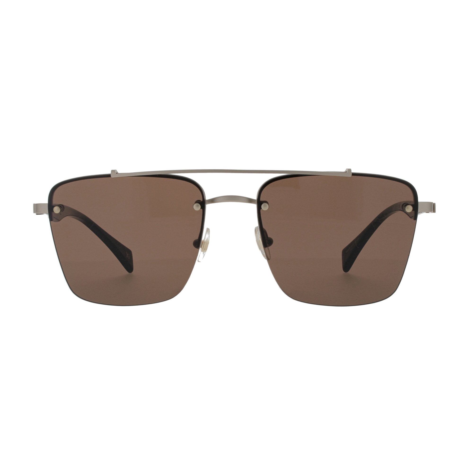 Yohji Yamamoto 5006-134 Brown Frame / Brown Lens Sunglasses Yohji Yamamoto Sunglasses Rectangular Gold and Brown  main image 3