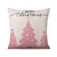 thumbnail image 5 of Housses de Coussin Arbres de Noël Roses Housses de Coussin de Canapé Arbres de Noël Roses 18 X 18 Ensemble de 4, Housse de Coussin de Canapé Rustique, 5 of 5