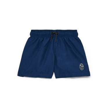 Wonder Nation Boys Everyday Swim Trunks with UPF50, Sizes 4-18 & Husky