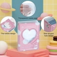 thumbnail image 3 of Uxcell 3 Inch Mini Photocard Binder Love Heart Hollow Photocard, Kpop Photocard Binder Album, Style 4, 3 of 7