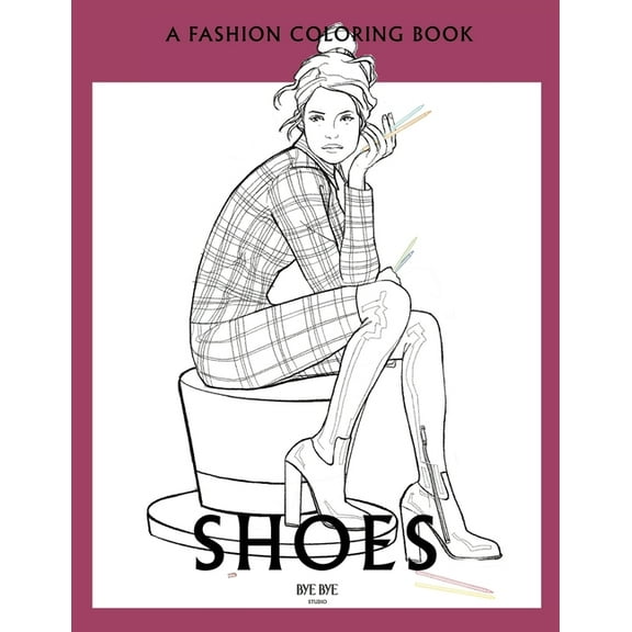 Shoes: A coloring book for Adults and Teenagers, (Paperback)