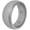 Classic Q2X - Silver, variant on QALO Men's Silicone Ring - Breathable & Durable Wedding Silicone Bands - Mens Silver Q2X Classic Ring Size 10