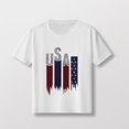 thumbnail image 2 of FamilyThread Kids Fourth of July Shirt for Boys Girls Red White and Blue Shirt America Flag Short Sleeve Patriotic American Flag Kids Clothing, 2 of 3