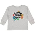 thumbnail image 3 of Inktastic In a World You Can Be Anything Be Kind Autism Awareness Boys or Girls Long Sleeve Toddler T-Shirt, 3 of 5