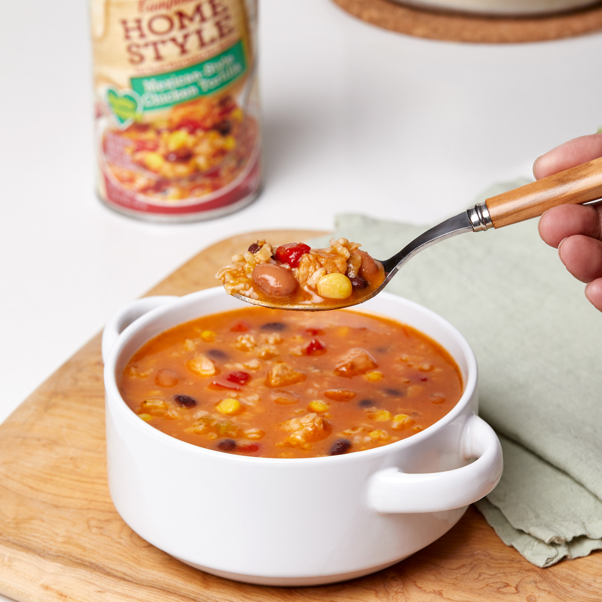 Campbell’s Homestyle Healthy Request Soup, Mexican Style Chicken Tortilla Soup, 18.6 oz Can - image 2 of 14