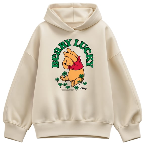 Disney - Beary Lucky - Ladies Oversized Fleece Hoodie Sweatshirt