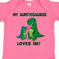 thumbnail image 4 of Inktastic My Auntiesaurus Loves Me Boys or Girls Baby Bodysuit, 4 of 5
