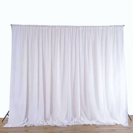 Efavormart 20ft x 10ft Chic-Inspired Party Wedding Backdrop Photography Background Fabric Photo Backdrop Studio Background - White