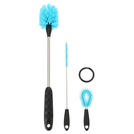 

NUOLUX 3pcs Home Cleaner Brush Water Bottle Scrubbing Brush Milk Bottle Cleaning Brush