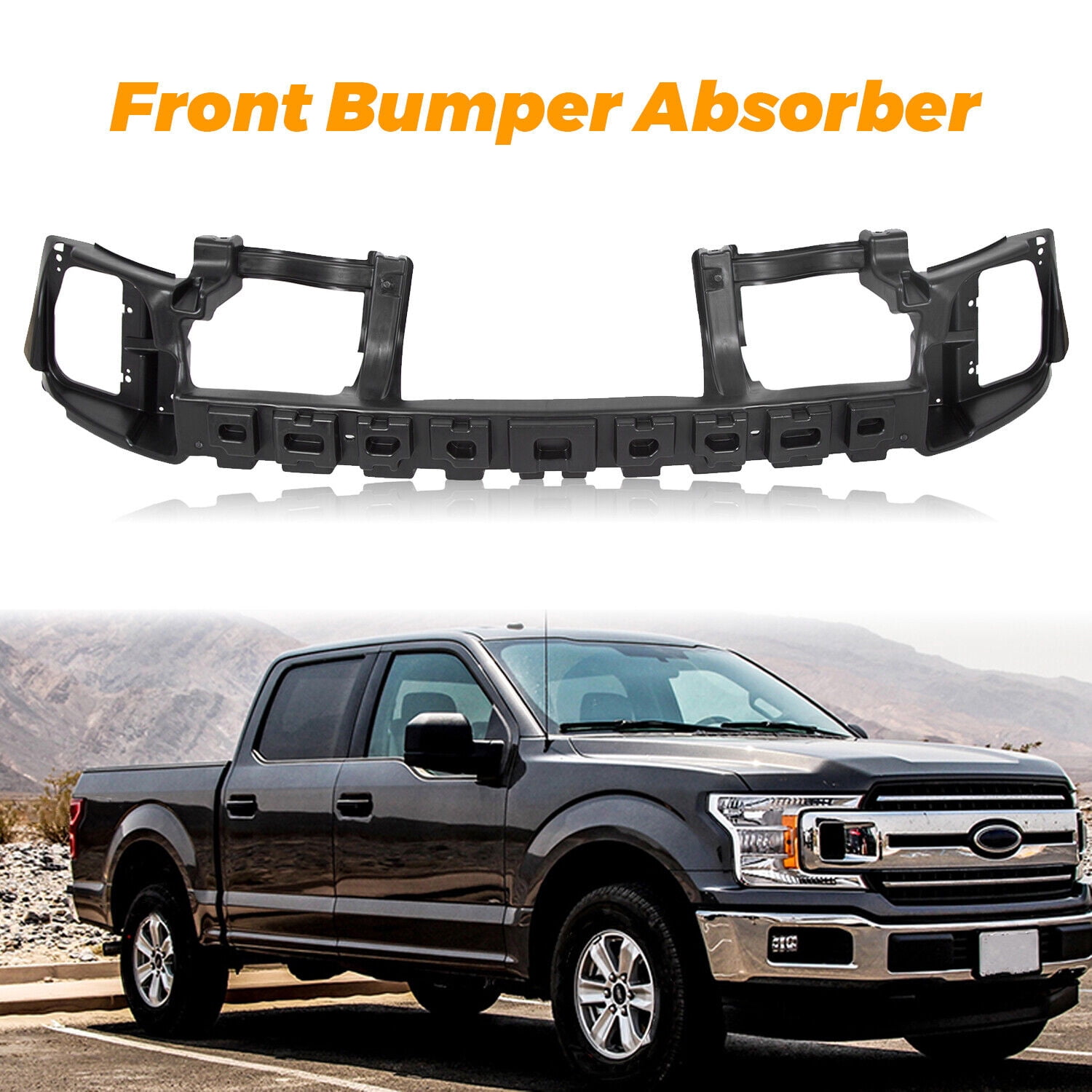 Kojem Front Bumper Face Bar Impact Absorber for 2013-2018 Dodge Ram 1500 All Cab Types Replaces 68145441AC CH1070834