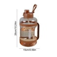 thumbnail image 4 of 1 Gallon Water Jug with Flip-top Lid and Handle Strap,Leak-proof Reusable Large Capacity Gallon Water Bottle for Outdoor Sports Fitness Gym Hiking,2500ml, 4 of 6