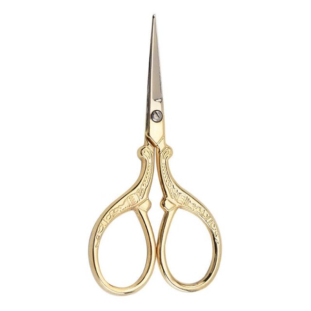 Tijera de sastre Retro de acero inoxidable duradera, forma de grúa, costura, bordado pequeño, artesanía, tijeras de punto de cruz, herramientas para el hogar DIY Tan Jianjun unisex
