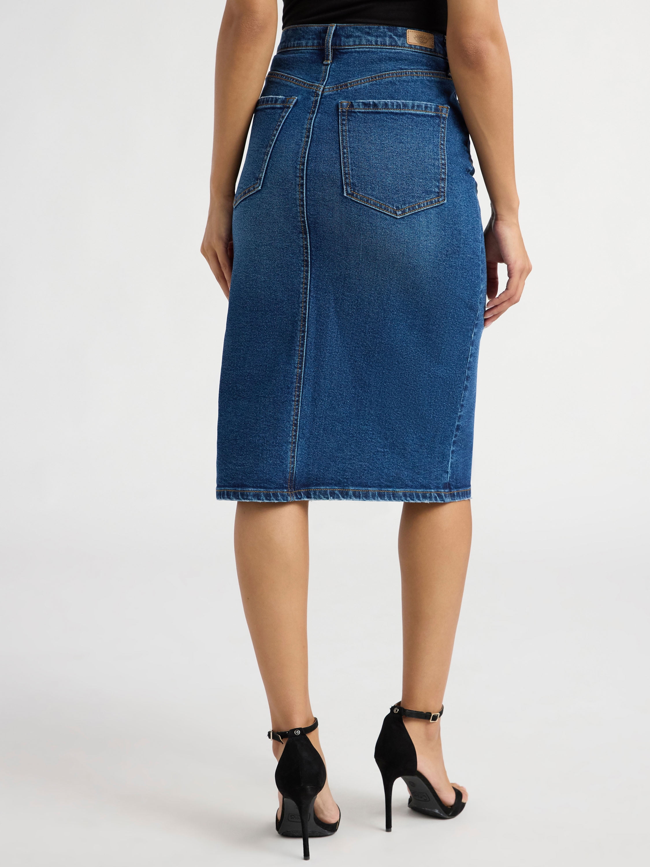Denim Pencil Skirt