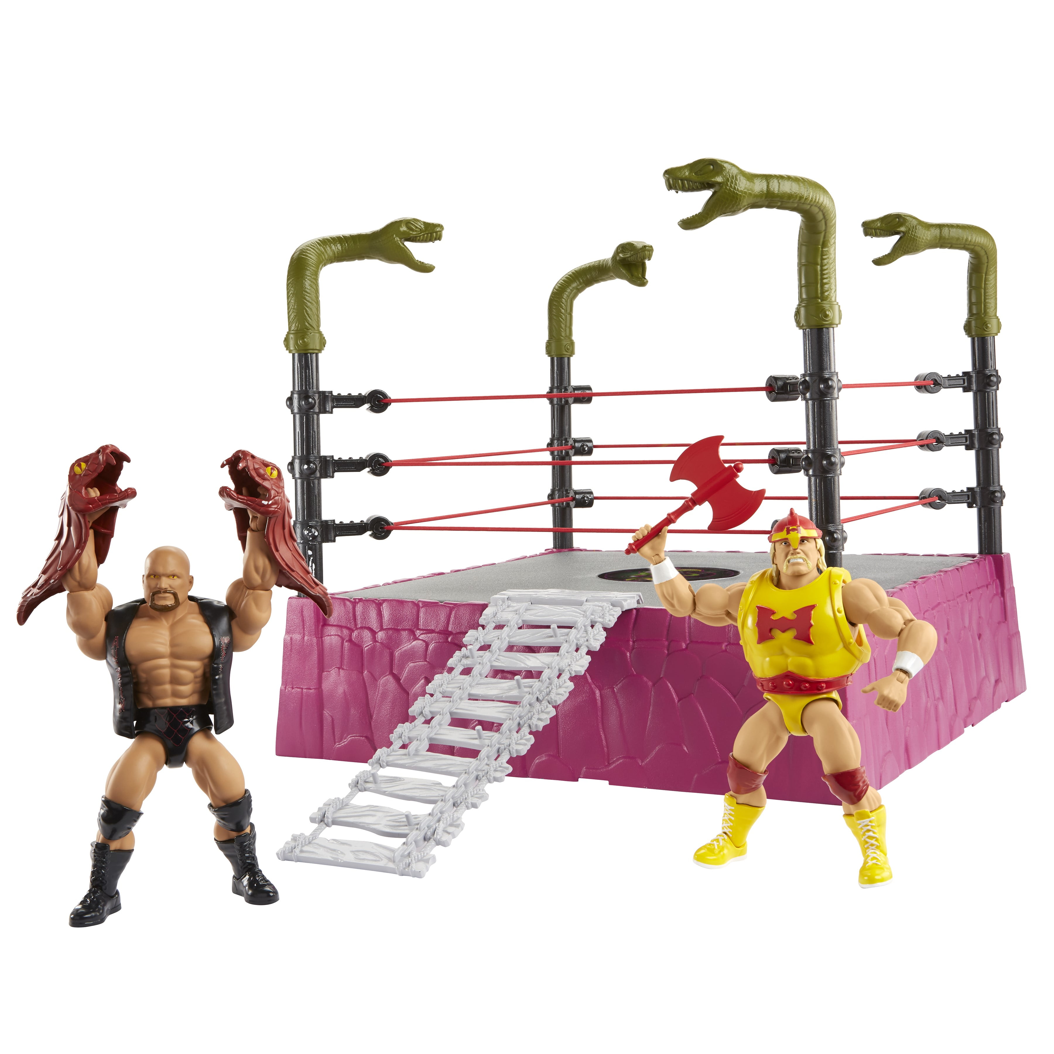 Masters of the WWE Universe Rattlesnake Mountain Ring and Figures