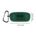 thumbnail image 3 of Funda de silicona para auriculares con mosquetón para Redmi Buds 4 Lite (verde oscuro), 3 of 6