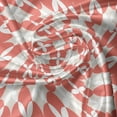 thumbnail image 7 of Ambesonne Abstract Boho Valance & Curtain, Circles Shapes Art, 55"x30", Coral White Pale Eggshell, 7 of 7