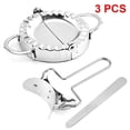 thumbnail image 1 of Dumplings Makers 2/3/8 Pcs Stainless Steel Dumpling Molds Dumpling Wrappers Tool Dumplings Maker Set for Home Kitchen - 3 Pcs Dumplings Makers, 1 of 5
