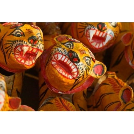 Tiger Toys Puri Orissa India Stretched Canvas - Keren Su  DanitaDelimont (26 x (Best Pani Puri In India)
