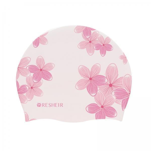 Gorro de Natación para Adultos,Gorro de Natación de Silicona para Mujeres Hombres Pelo Largo,Gorro de Natación Estampado Adultos Antideslizante Surf,Gorro de Natación de de