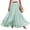 Light Green, variant on Women's Cotton Linen Skirt High Waist A-Line Pleated Maxi Skirts Casual Flowy Beach Vacation Skirts, XL