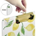 thumbnail image 4 of FMSHPON Yellow Lemon Clipboard Hardboard Wood Nursing Clip Board and Pull for Standard A4 Letter 13x9 inches, 4 of 8