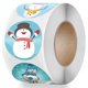 thumbnail image 1 of Etiqueta adhesiva de sellado de 1 pulgada, pegatina de Feliz Navidad, muñeco de nieve de Navidad, para fiesta, embalaje DIY, papelería, 50-500 Uds., 1 of 4