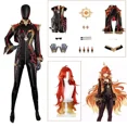 thumbnail image 3 of Disfraz de Cosplay de Genshin Impact Mavuika, peluca, uniforme, traje de juego Pyro Archon, sexy, encantador, para fiesta de Halloween, juego de rol, para mujer, 3 of 5
