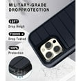 thumbnail image 4 of Petocase for iPhone 15 Pro Max Case,Heavy Duty 3-Layer[Shockproof][Dropproof][Dust-Proof] Durable Military Grade Full Body Rugged Protection Cover Case for iPhone 15 Pro Max,Blue/Grey, 4 of 7
