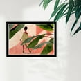 thumbnail image 2 of Wynwood Studio Fashion and Glam Framed Wall Art Prints 'Surya Red Glam' Outfits Home Décor - Green, Orange, 19" x 13", 2 of 4