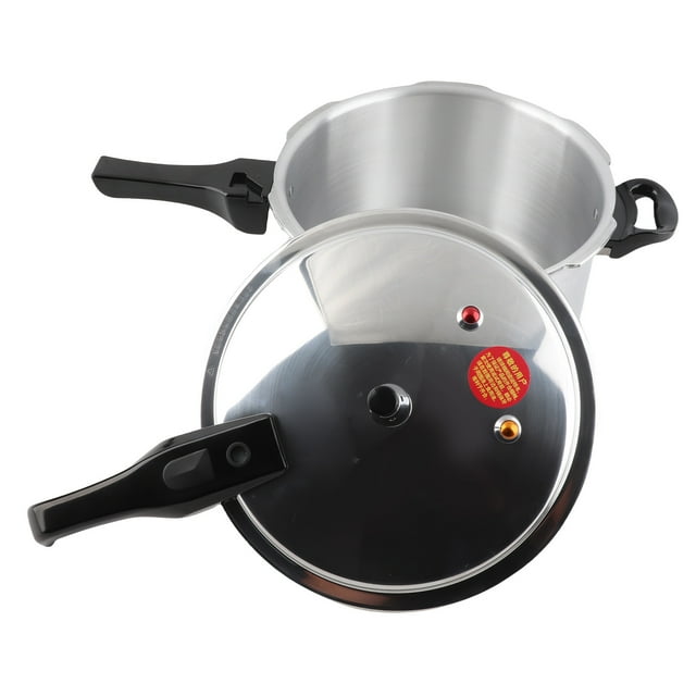 Pressure Cooker, Large Capacity Aluminium Alloy Pressure Canning Pot, Fast Cooking, Explosive Proof Commercial Stove Top Pressure Cooker Pot, Compatible with Gas & Induction Cooker