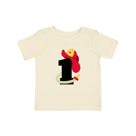 

Inktastic Fireman 1st Birthday Gift Baby Boy or Baby Girl T-Shirt