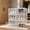 White, variant on odorsTT Shoe Rack Clear Stackable Shoe Organizer Hard Sturdy Shoe Storage Thickened Plastic Shoe Boxes for Closet, Display Case with Lids - White-6pcs-XXL