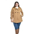 thumbnail image 4 of Abrigo con capucha Roman Fashion /Tallas Extras, 1020 (Cafe) cafe 38, 4 of 7