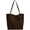 Coffee, variant on Vegan Leather Tote Bag for Women Casual Large Shoulder Bag Retro PU Hobo Purse Bags Work Travel Shopping