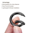thumbnail image 4 of Unique Bargains Black Zinc Alloy Spring Gate O Ring Snap Clip Buckles (10 Pack), 4 of 5