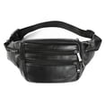 thumbnail image 1 of Fanny Pack OrrinSports de cuero negro para hombre y mujer, 1 of 6