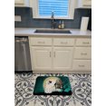 thumbnail image 3 of Carolines Treasures BB2304RUG Halloween Scary White Boxer Cooper Machine Washable Memory Foam Mat, 3 of 4