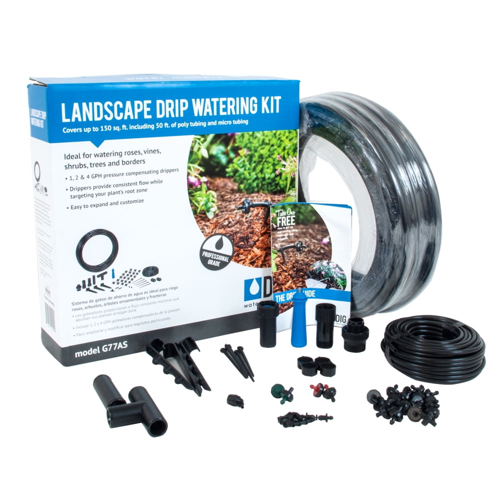 Dig G77as Landscape Drip Irrigation Watering Kit Walmart Com Walmart Com