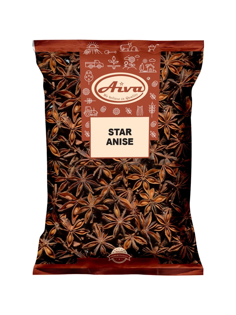 Aiva Whole Star Anise Seeds |  Perfect for Cooking Spice | 14 oz (Pack of 20)