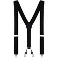 thumbnail image 2 of Men'S Braces Wide 4 Clips With Leather In Y-Shape - Elastic And Adjustable In Length In Different Designs, 2 of 6