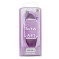 thumbnail image 3 of Liquipel Powertek Velvet Type-C Fast Charger Cable, 6ft USB-C for Galaxy, Note, Tab, MacBook - Purple, 3 of 7