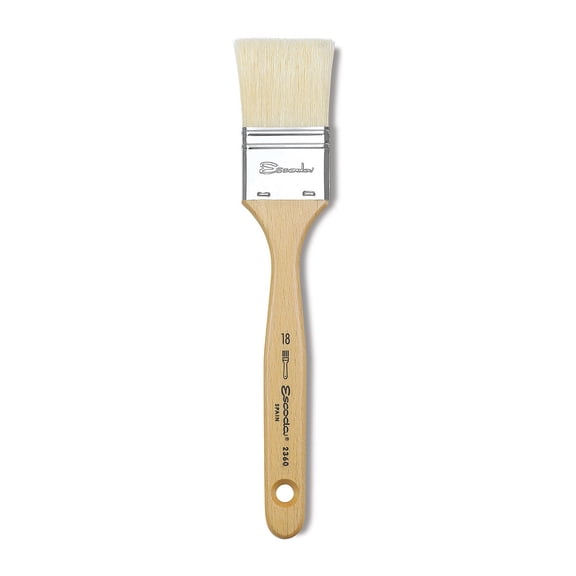 Escoda Clasico Chungking White Bristle Brush - Mottler, Size 18