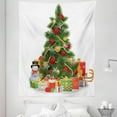 thumbnail image 1 of Christmas Tapestry, Xmas Tree with Vivid Balls and Snowflakes New Year Celebration Theme Art, Fabric Wall Hanging Decor for Bedroom Living Room Dorm, 5 Sizes, Red Green Yellow, by Ambesonne, 1 of 1